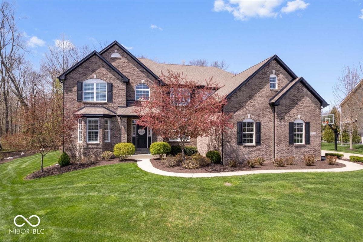 Front exterior at 11410 Sea Side Drive, Fishers, IN