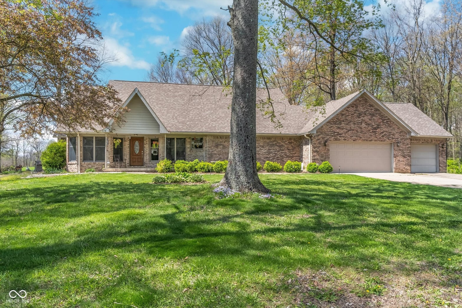 Front exterior at 3718 S County Road 101 E, Clayton, IN