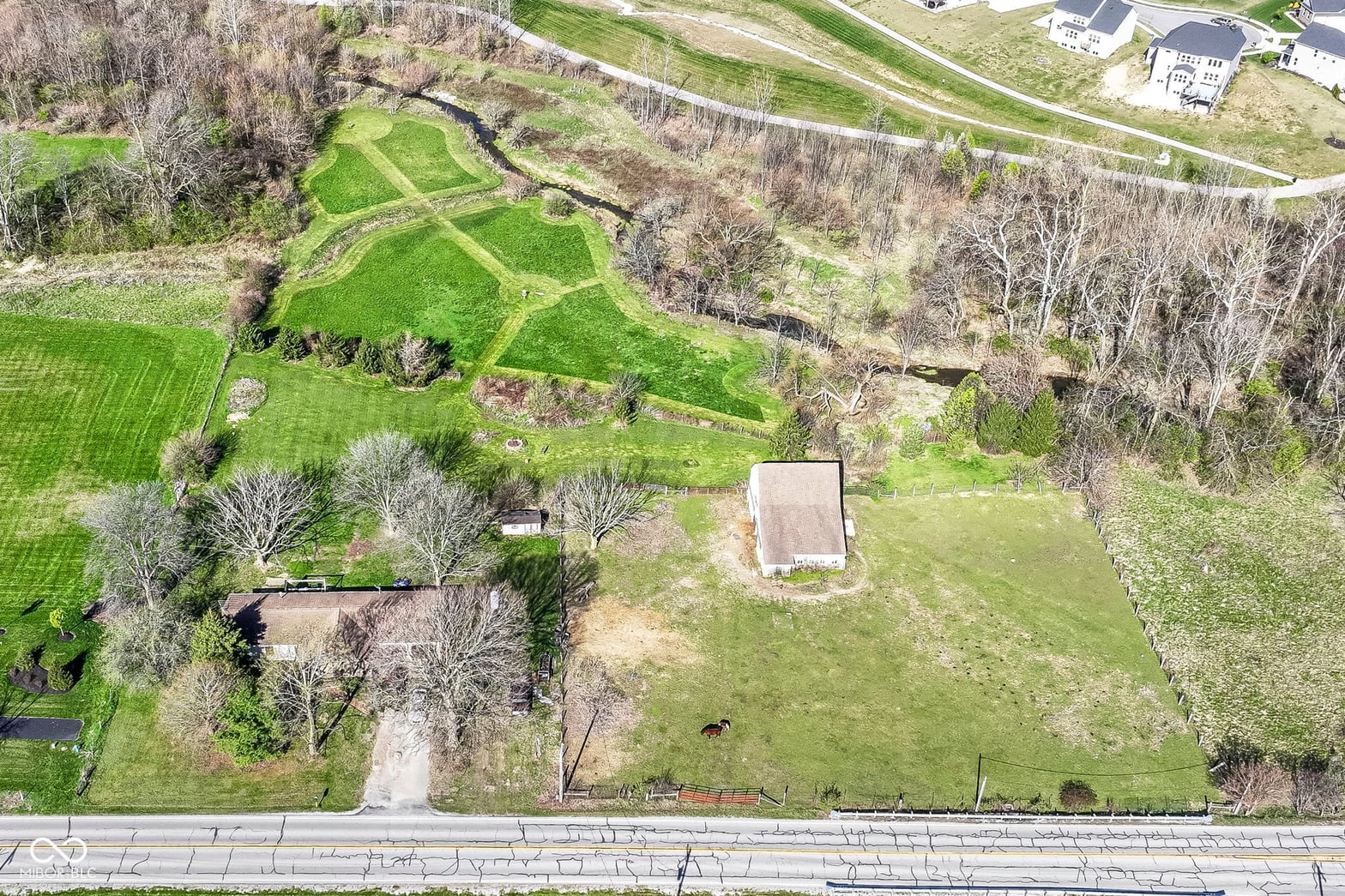 Aerial view at 12853 Cyntheanne Road, Fishers, IN
