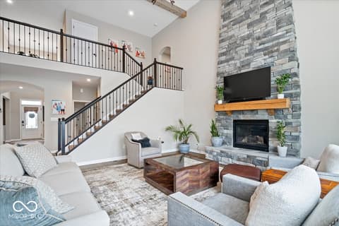 Living room at 1352 Trifecta Way, Westfield, IN