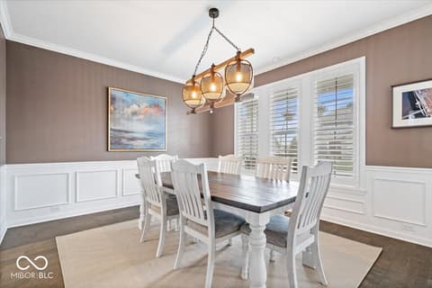 Dining room at 1352 Trifecta Way, Westfield, IN