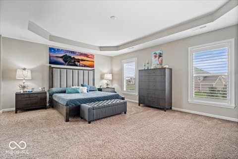 Primary bedroom at 1352 Trifecta Way, Westfield, IN