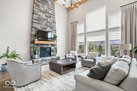 Living room at 1352 Trifecta Way, Westfield, IN