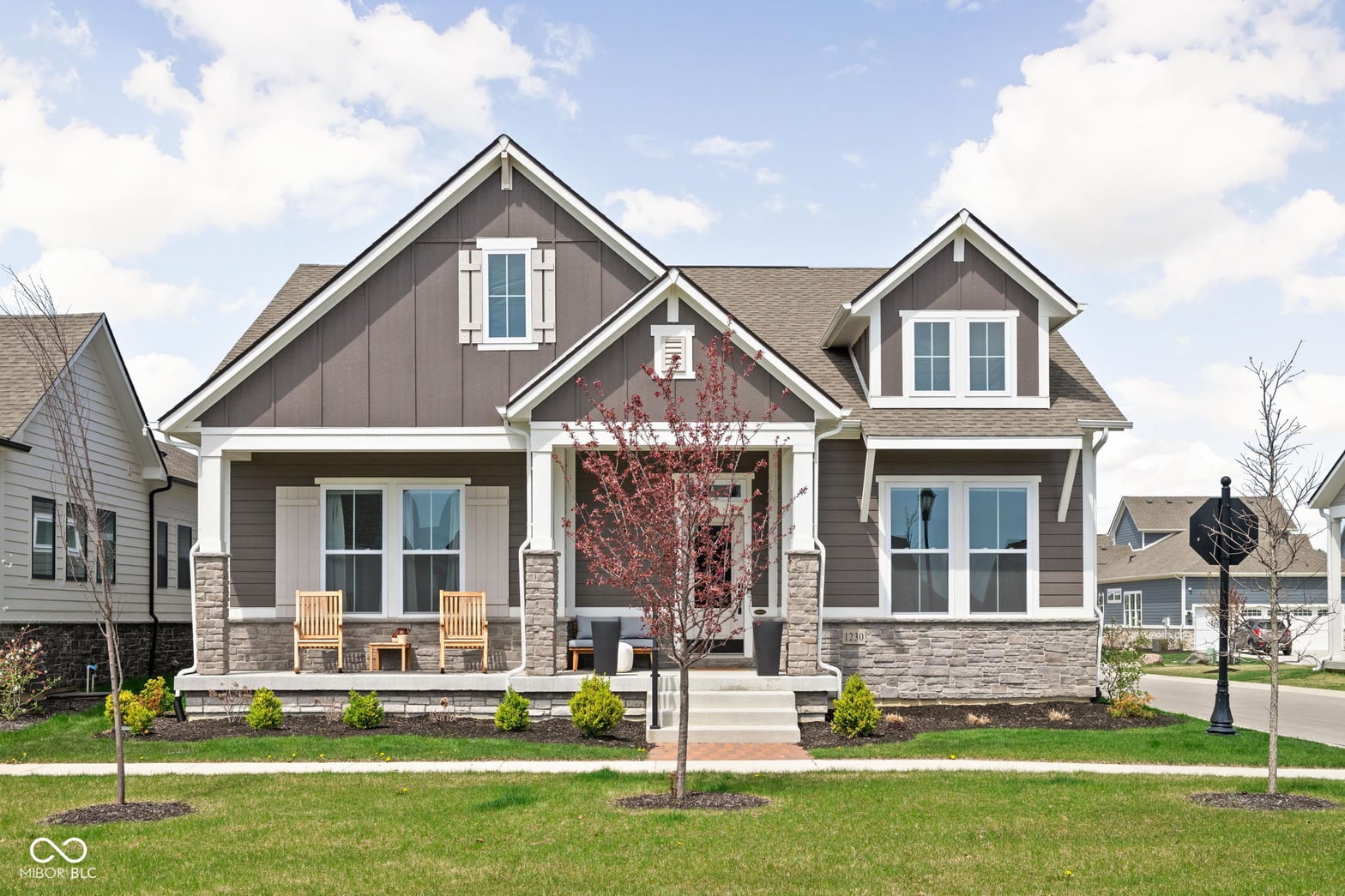 Front exterior at 1230 Amberley Way, Westfield, IN