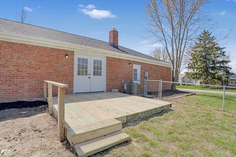 Backyard at 2526 David Drive, Westfield, IN