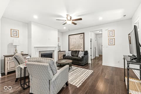 Living room at 7092 Cherry Creek Boulevard, Carmel, IN