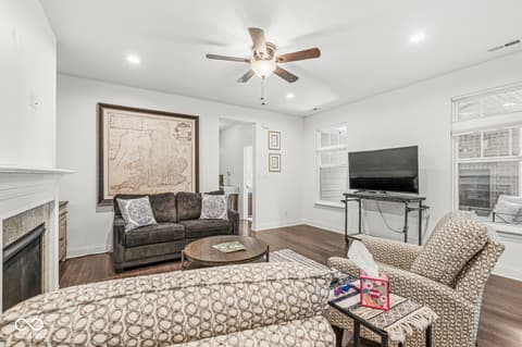 Living room at 7092 Cherry Creek Boulevard, Carmel, IN