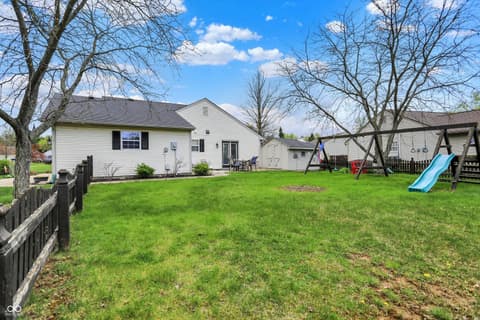 Backyard at 20777 Summitt Road, Noblesville, IN