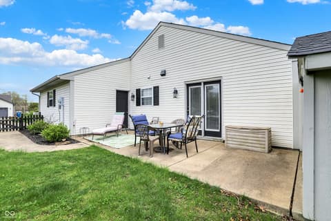Backyard at 20777 Summitt Road, Noblesville, IN