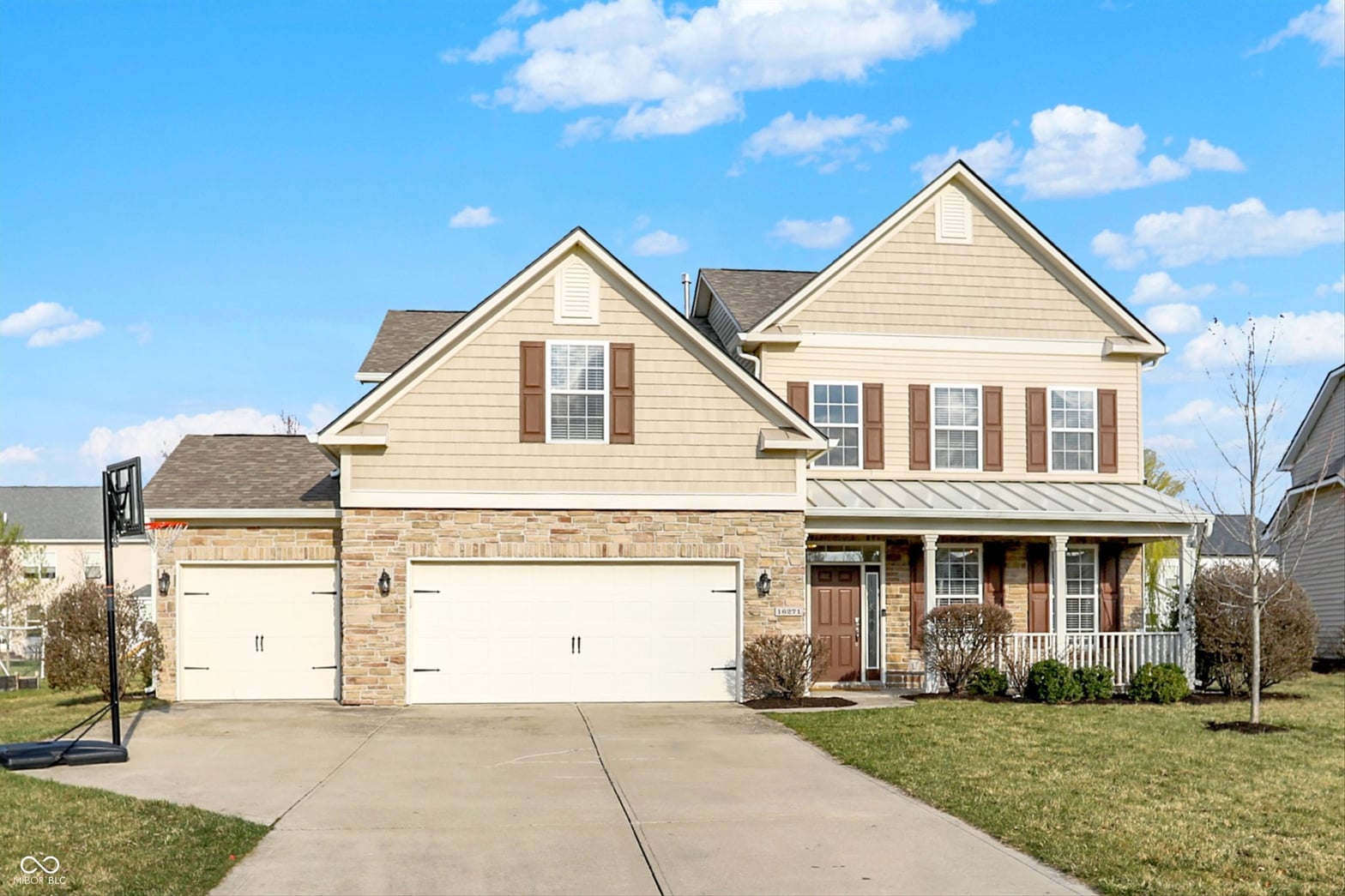 Front exterior at 16271 Ambia Circle, Westfield, IN