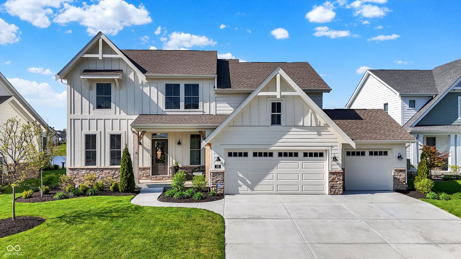 Front exterior at 180 Oakhurst Way, Westfield, IN
