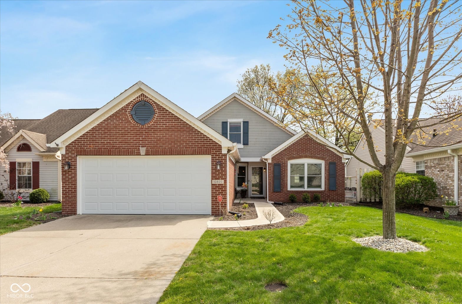 Front exterior at 10820 Washington Bay Drive, Fishers, IN