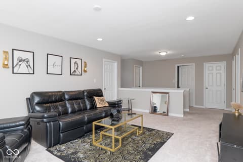 Living room at 10810 Arendale Drive, Brownsburg, IN