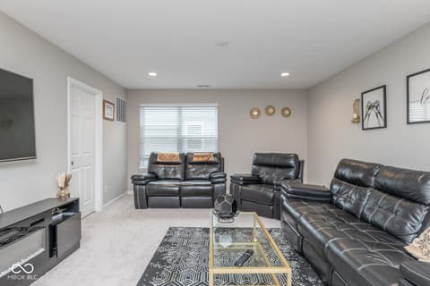 Living room at 10810 Arendale Drive, Brownsburg, IN