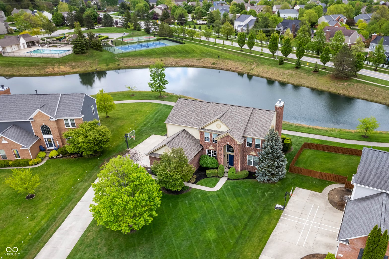 Aerial view at 14145 Charity Chase Circle, Carmel, IN