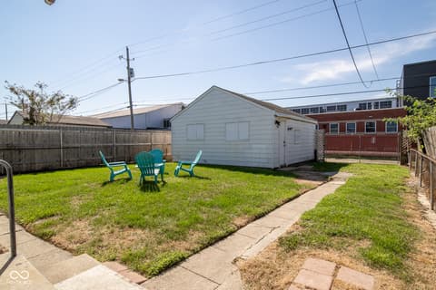 Yard at 3839 Hoyt Avenue, Indianapolis, IN