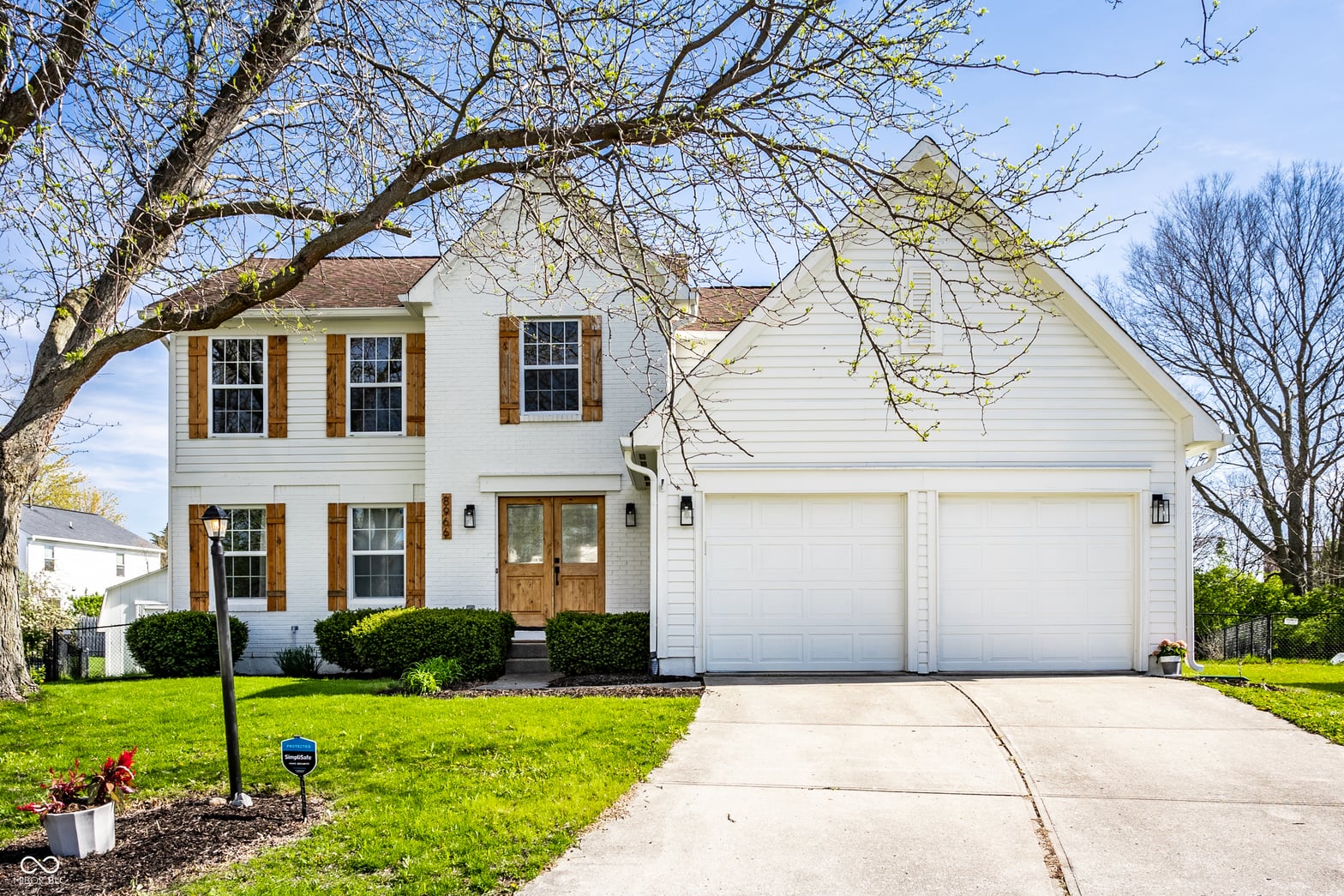 Front exterior at 8966 Wooster Court, Fishers, IN