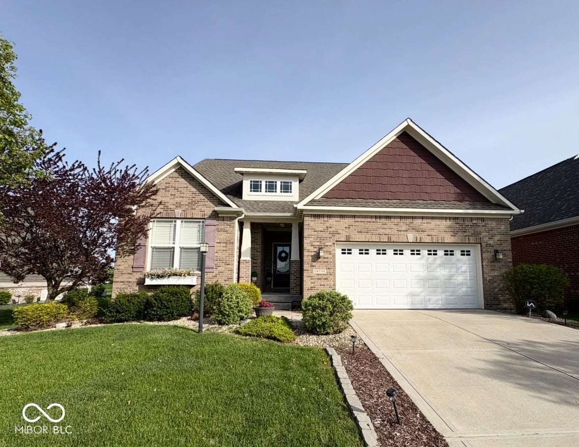 Front exterior at 18756 Brookston Lane, Noblesville, IN