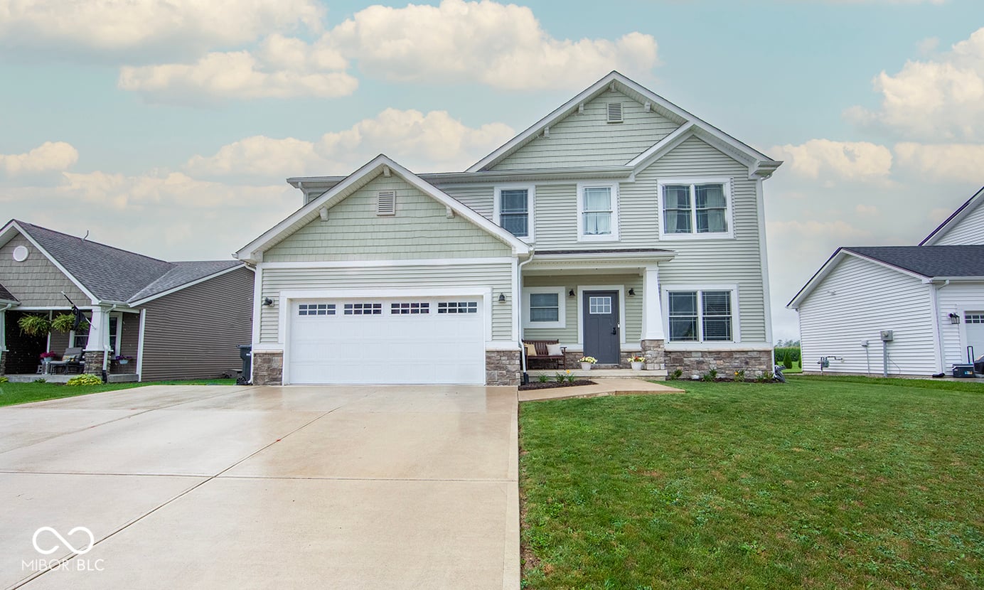 Front exterior at 3235 Myrtle Drive, Lapel, IN