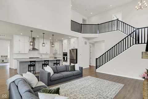 Living room at 14349 Marsdale Place, Carmel, IN