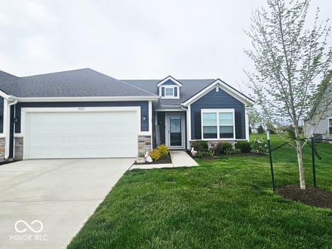 Front exterior at 7141 Lillian Place, Cumberland, IN