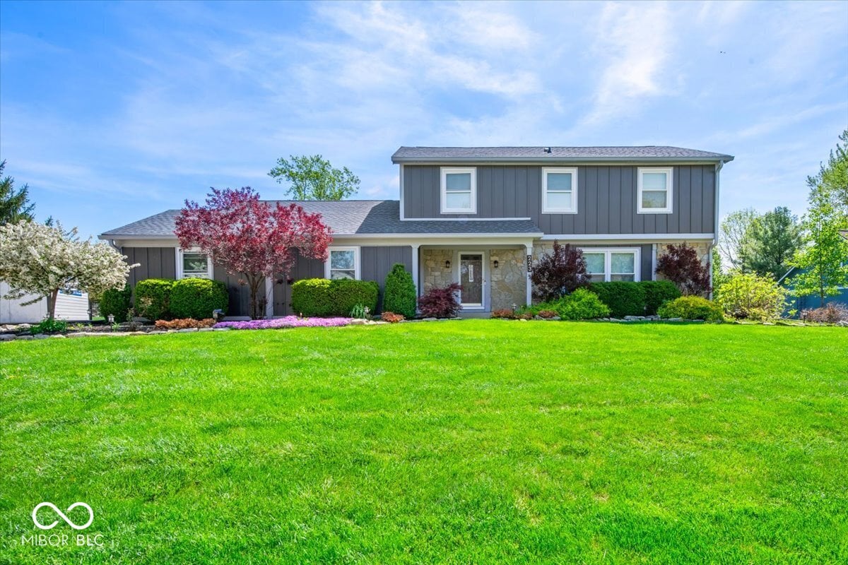 Front exterior at 223 Haldale Drive, Carmel, IN