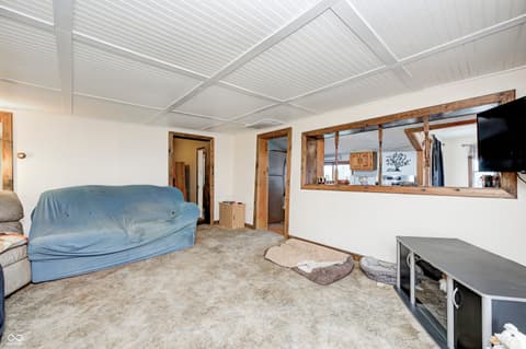 Living room at 5320 S Lick Crk Road, Morgantown, IN