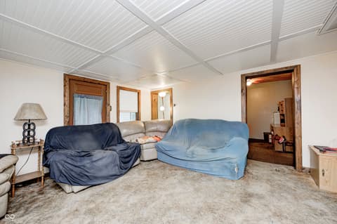 Living room at 5320 S Lick Crk Road, Morgantown, IN