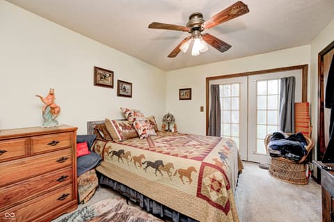 Bedroom at 5320 S Lick Crk Road, Morgantown, IN