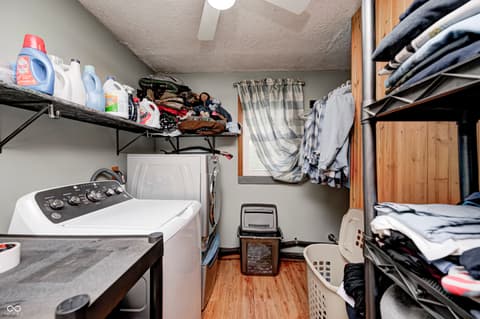 Laundry room at 5320 S Lick Crk Road, Morgantown, IN