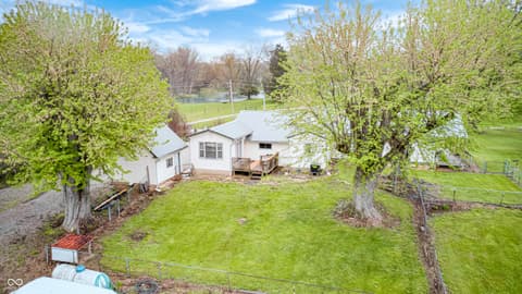 Aerial view at 5320 S Lick Crk Road, Morgantown, IN