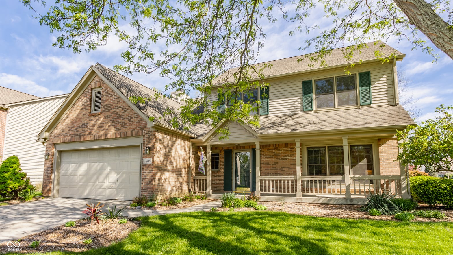 Front exterior at 3808 Brigade Circle, Carmel, IN