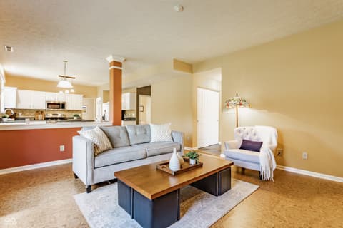 Living room at 3808 Brigade Circle, Carmel, IN