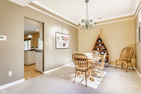 Dining room at 3808 Brigade Circle, Carmel, IN