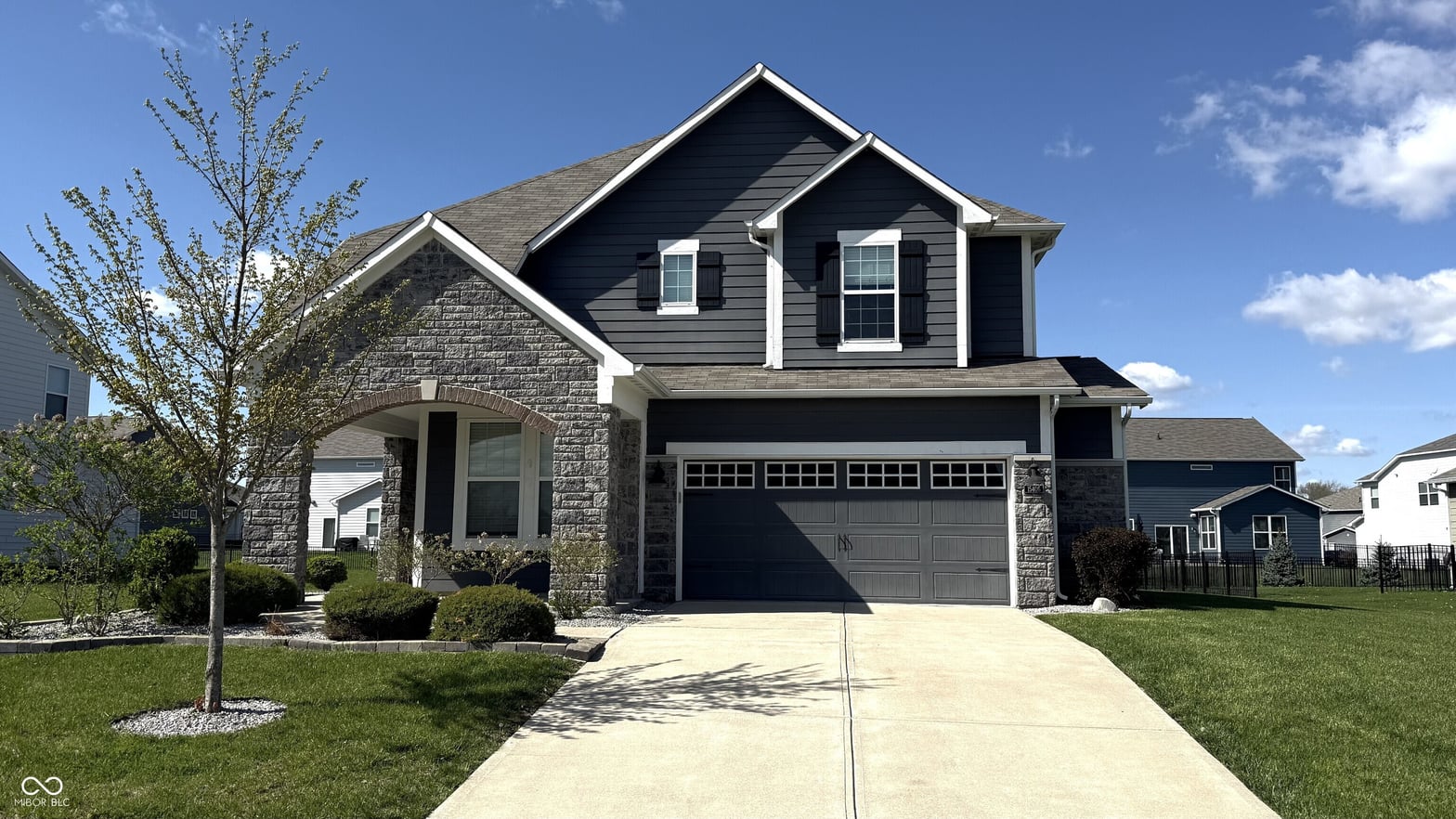 Front exterior at 15406 Forest Glade Drive, Fishers, IN