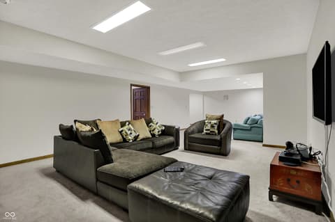 Family room at 13494 Dallas Lane, Carmel, IN