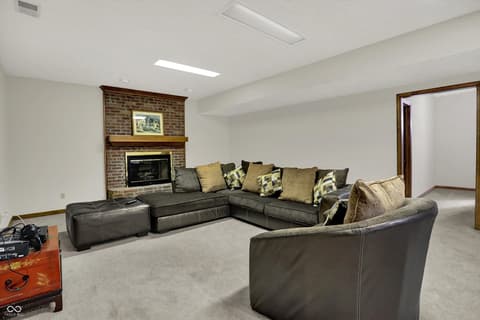 Family room at 13494 Dallas Lane, Carmel, IN