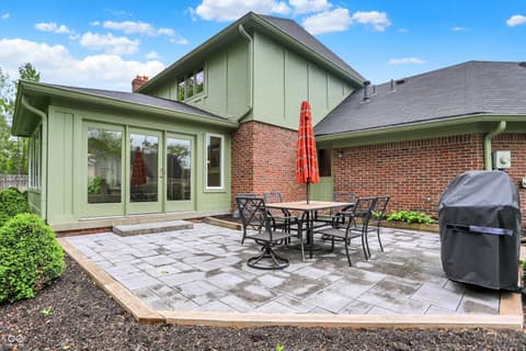 Outdoor living area at 13494 Dallas Lane, Carmel, IN