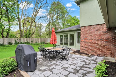 Outdoor living area at 13494 Dallas Lane, Carmel, IN