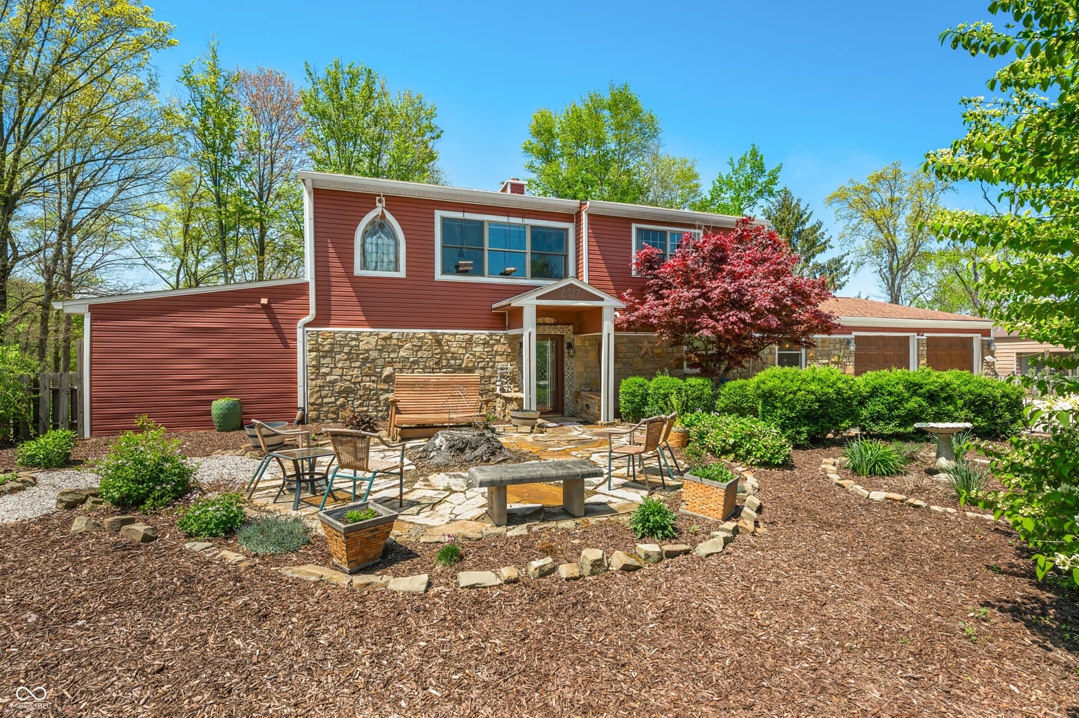 Backyard at 6517 Snug Harbour Lane, Unionville, IN