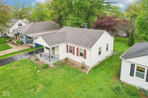Aerial view at 473 N 17th Street, Noblesville, IN