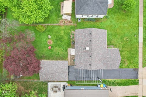Aerial view at 473 N 17th Street, Noblesville, IN
