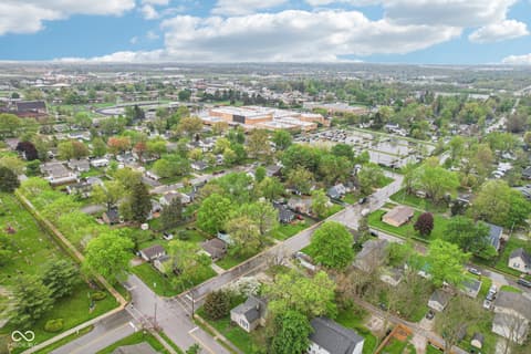 Aerial view at 473 N 17th Street, Noblesville, IN