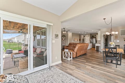 Living room at 161 Tamarack Larch Boulevard, Cicero, IN