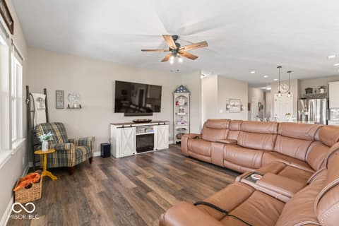 Living room at 161 Tamarack Larch Boulevard, Cicero, IN