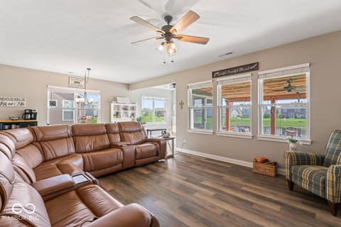 Living room at 161 Tamarack Larch Boulevard, Cicero, IN