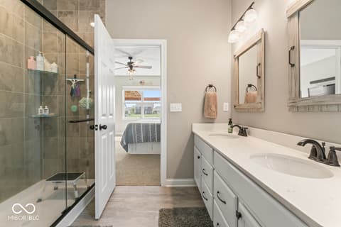 Bathroom at 161 Tamarack Larch Boulevard, Cicero, IN
