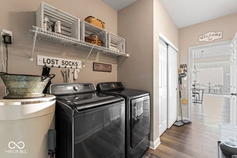 Laundry room at 161 Tamarack Larch Boulevard, Cicero, IN