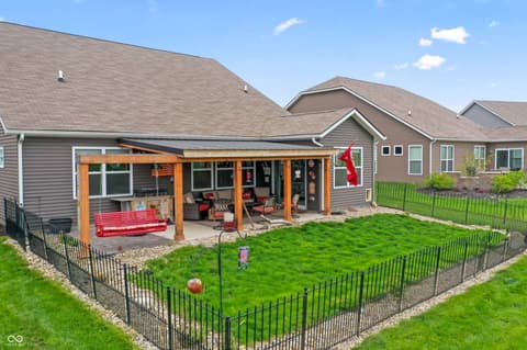 Backyard at 161 Tamarack Larch Boulevard, Cicero, IN
