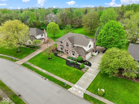 Aerial view at 960 Arrowwood Drive, Carmel, IN